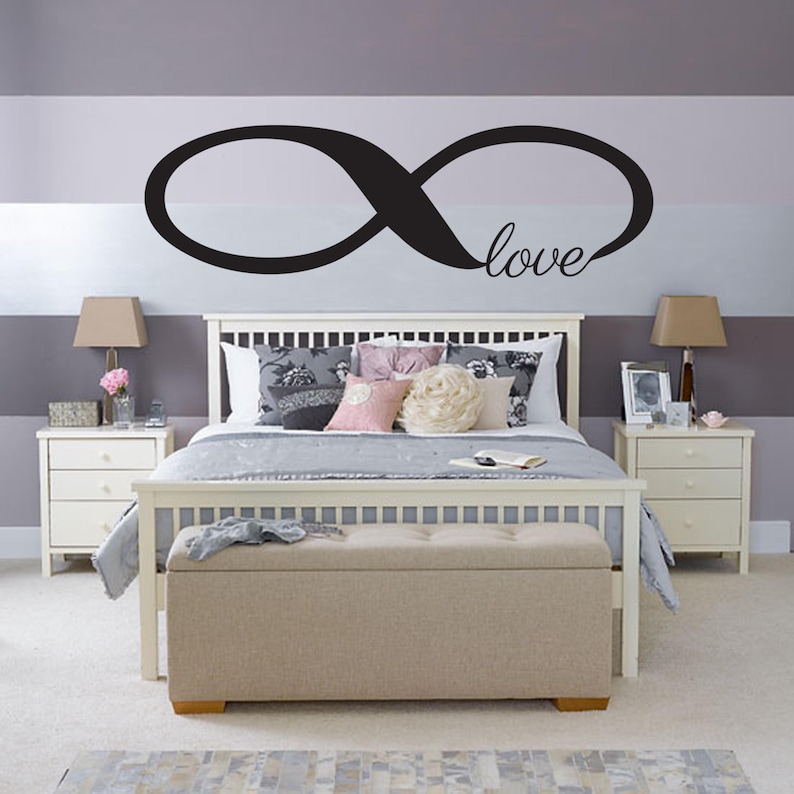 Love Infinity Bedroom Wall Decal Bedroom Dining Living Art Etsy