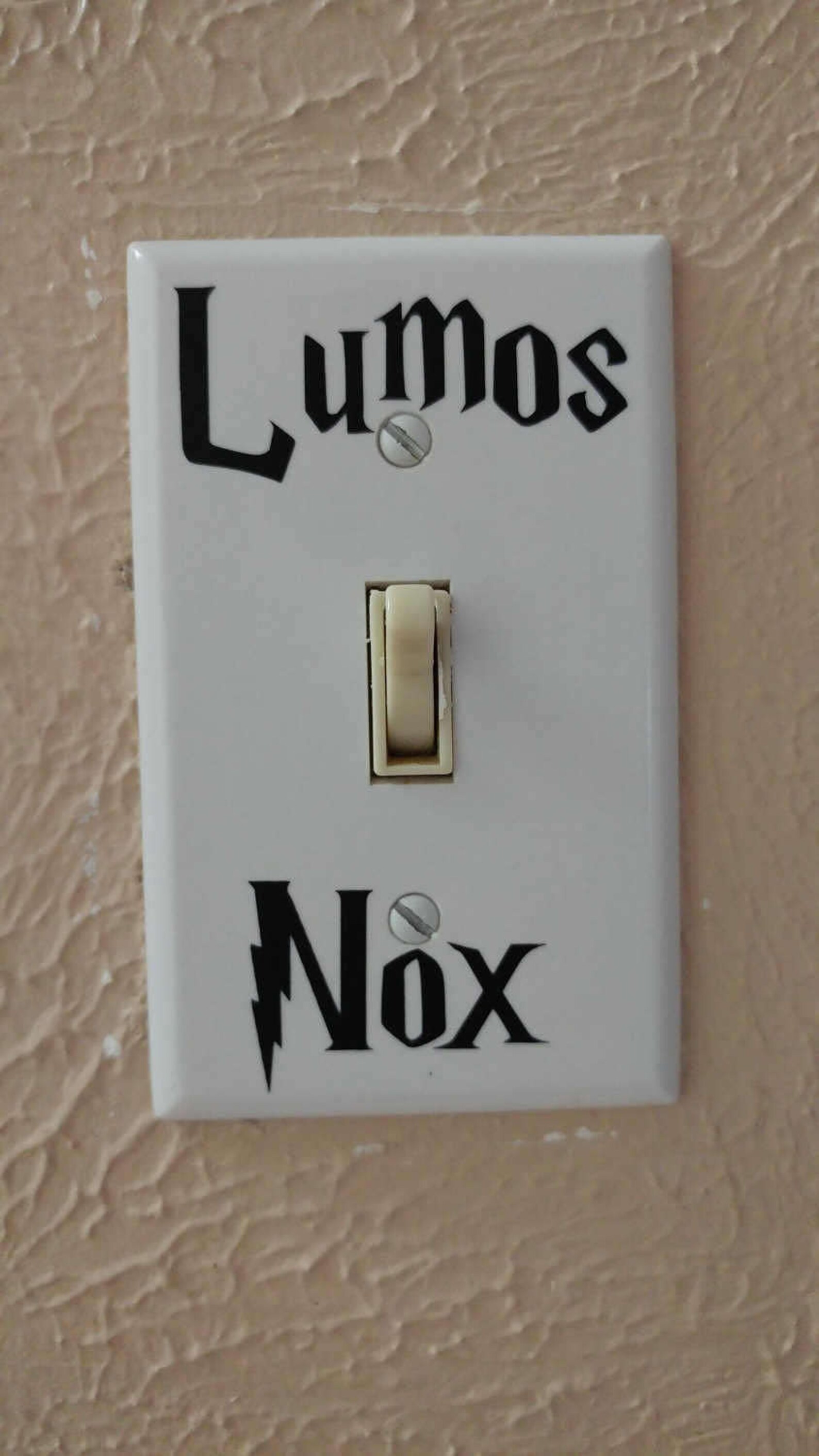 Lumos Nox latin Light Switch wall decals plus 4 in Decal | Etsy