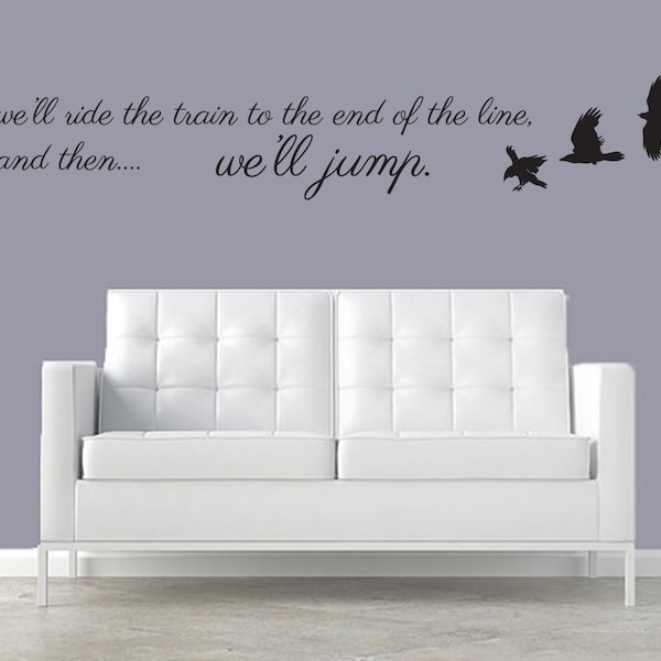 Ride the Train wall decal fantasy book storybook nursery fan art star novel