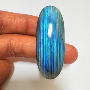 Brilliant Quality Blue Labradorite Cabochon Blue Fire Labradorite  Oval Shape Size 46x18x7 MM 55 Carat Top Quality Gemstone Gift For Her...