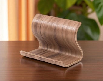 Soporte universal de madera para tableta, soporte estable de escritorio para iPad, soporte para teléfono, soporte para libros, organizador de oficina duradero, regalo de decoración moderna para el hogar.