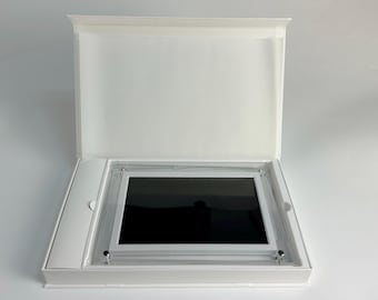 10inch Custom Acrylic Video Picture Frame (32GB)  Personalized Gift for Weddings, Anniversaries & Couples