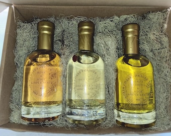 Juego de jarabes simples artesanales: paquete de 3 mezcladores de cócteles variados de 6 oz
