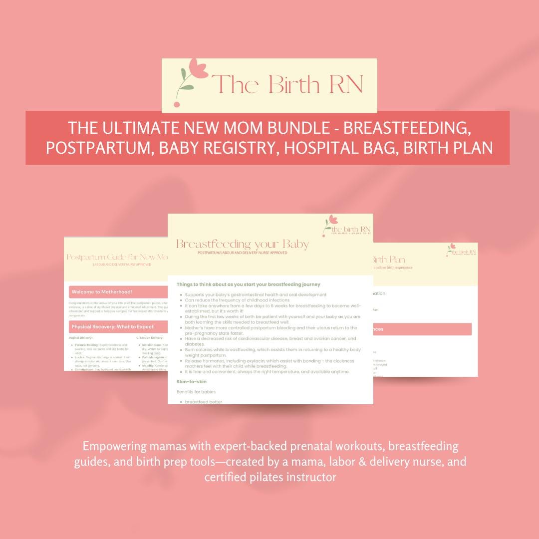 New Mother Guide.pdf The Ultimate New Mom Bundle – Breastfeeding, Postpartum, Baby Registry ...