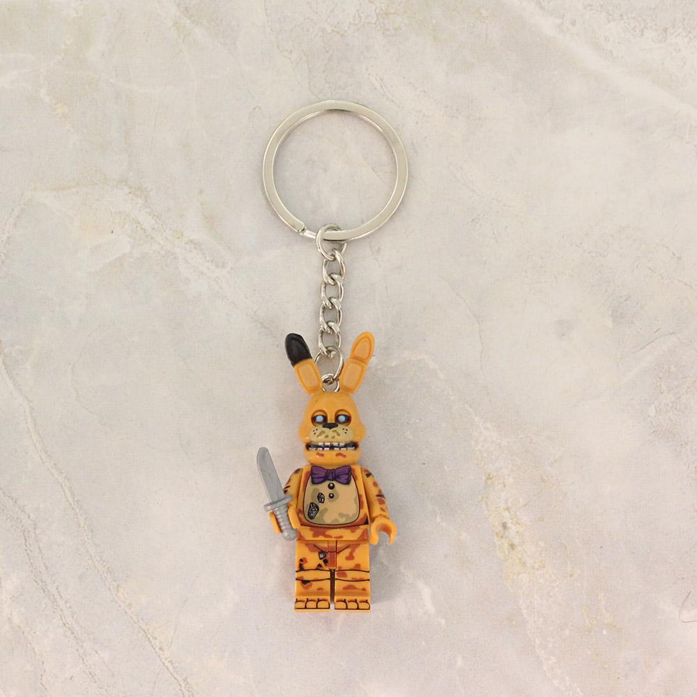 Spring Trap Keychain Custom Made Horror Video Game Inspired Keychain for Springtrap and ...
