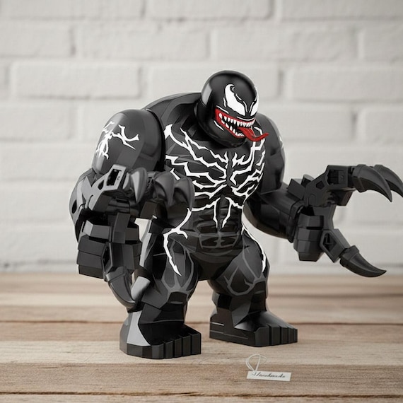 Custom Made Comic Movie Inspired Bigfig Black Venom Big Figure - Etsy