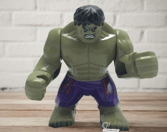 Custom Made Superhero Movie Inspired Green Hulk Big Figure
