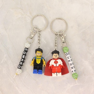 Custom Made Superhero Anime Inspired Keychain for Mark and Nolan Fans