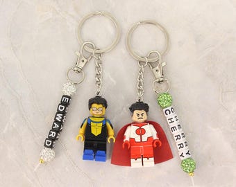 Custom Made Superhero Anime Inspired Keychain for Mark and Nolan Fans