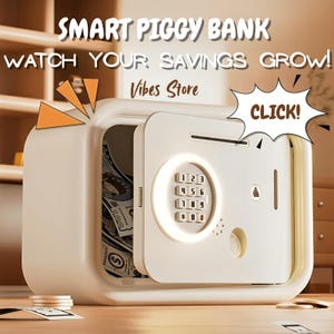 Smart Digital Piggy Bank: Watch Savings Grow!