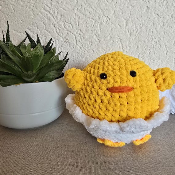 Gehäkeltes Küken im Ei – Handgemachte Frühlings- & Osterdeko | Amigurumi Geschenk | Kuscheltier