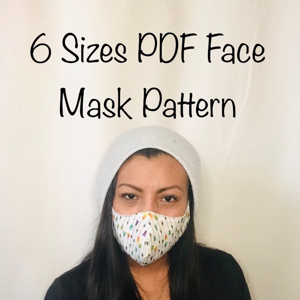 Face Mask Pattern Pdf Etsy