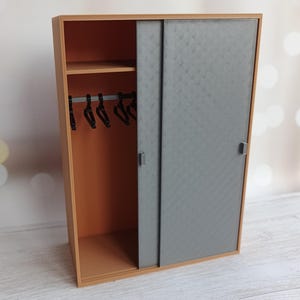 Dollhouse furniture. Wardrobe 1:12