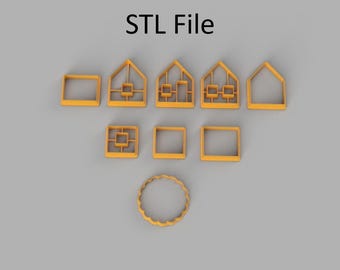 Molde de casa en miniatura. Archivo STL para impresión 3D.