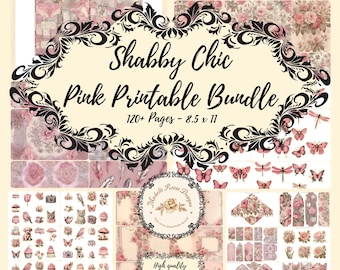 Shabby chique roze bundel.