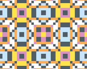MODERN Kaleidoscopic Quilt Pattern | Yardage Option | PDF Digital Download | A4 and US Letter sizes