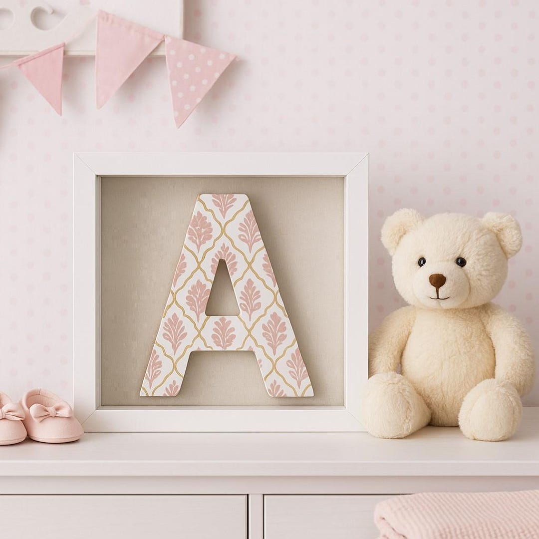 Custom Wooden Nursery Letter: Freestanding Baby Name Sign - Etsy