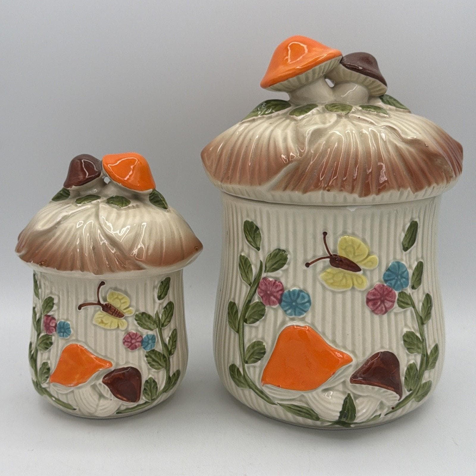 70s Sears Mushroom Canister - Etsy