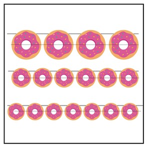 Girlanda imprezowa Donuts, baner do druku (PDF)