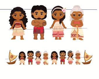 Digital nedladdning av tropisk ö-girland | Utskrivbar festbanderoll | Födelsedagsdekoration med polynesiskt tema