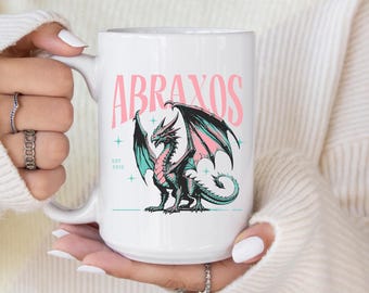 Abraxos Wyvern Mug, TOG Ceramic Coffee Mug, Book Lover Gift