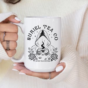 Suriel Tea Co Coffee Mug, ACOTAR Inspired Ceramic Mug, Gift for Readers 15oz