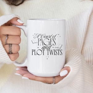 ACOTAR Mug, A Court of Pages and Plot Twists, Book Lover Gift, Tea Lover Gift, Coffee Lover Gift, Acotar merch, Suriel Tea, Bookish gift