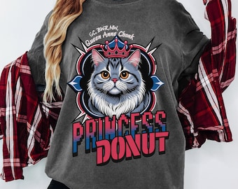 Princess Donut Cat T-Shirt, Dungeon Crawler Funny Shirt, Comfort Colors