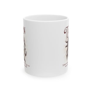Taza de cerámica del dragón de Tairn, vajilla de fantasía de Fourth Wing. imagen 2