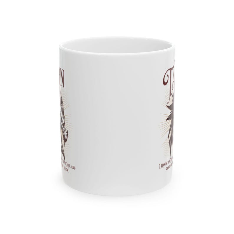 Taza de cerámica del dragón de Tairn, vajilla de fantasía de Fourth Wing. imagen 2