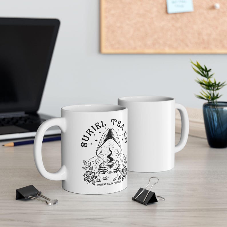 Suriel Tea Co Coffee Mug, ACOTAR Inspired Ceramic Mug, Gift for Readers image 5