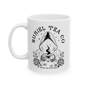 Suriel Tea Co Coffee Mug, ACOTAR Inspired Ceramic Mug, Gift for Readers image 4
