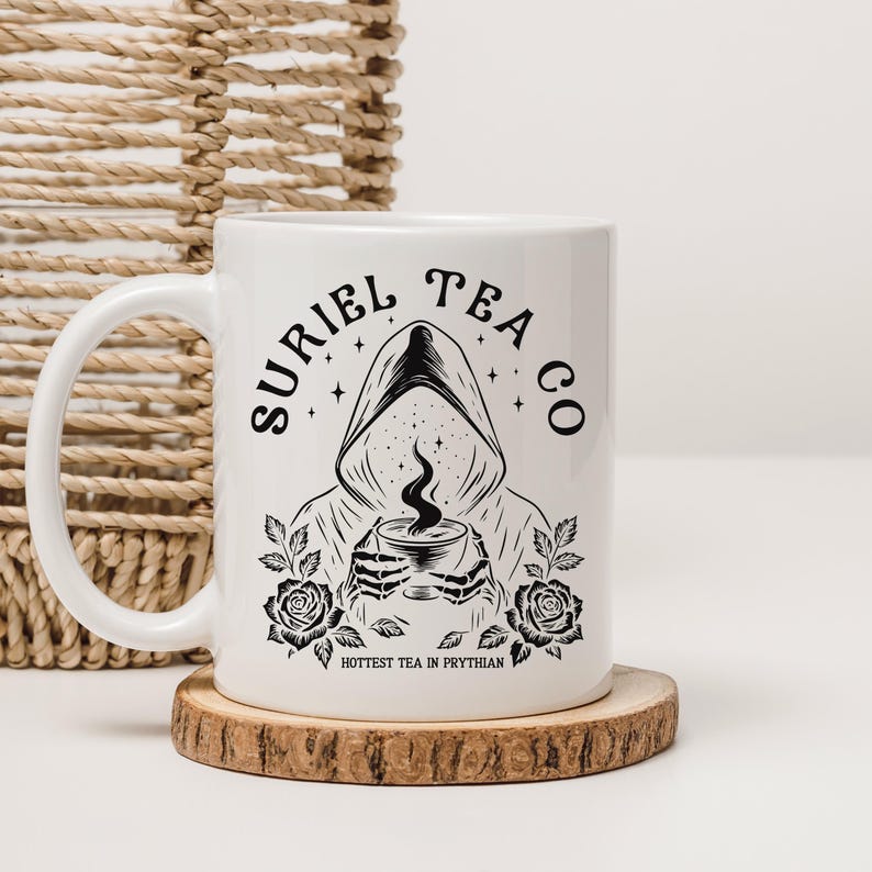 Suriel Tea Co Coffee Mug, ACOTAR Inspired Ceramic Mug, Gift for Readers 11oz