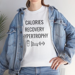 Fitness Motivation Tee, Gym Shirt, Workout Apparel, Weightlifting Gift, Health Enthusiast Clothing