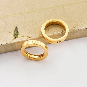 2 of 925 Sterling Silver Gold Vermeil Style Closed Jump Rings 2x10mm.  :vm1642