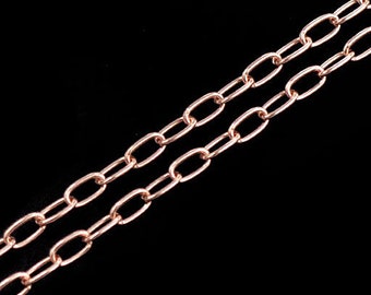 40 pulgadas de cadena estilo Vermeil de plata de ley 925 de 2x4 mm. :pg0976