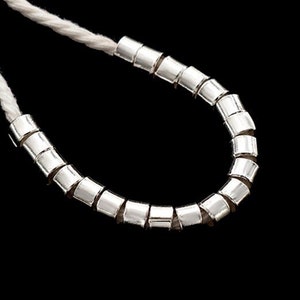 20 of Karen Hill Tribe Silver Plain Ring Beads 4x3mm. :ka4551