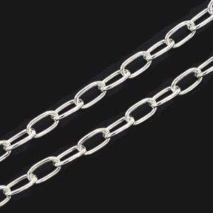 30 inches of 925 Sterling Silver Chain 3x5 mm. :th0578