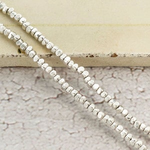 230 of Karen Hill Tribe Silver Faceted Seed Beads 1.6 mm. 13 :ka3513 image 1