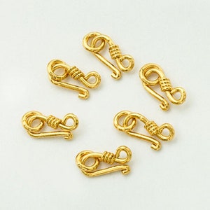 6 of Karen hill tribe Silver Gold Vermeil Style Clasps 10mm. :vm1468 zdjęcie 1