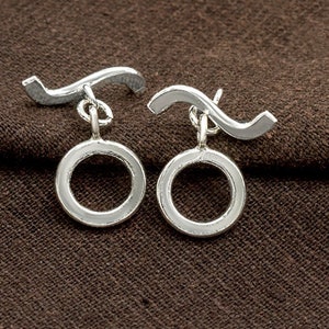 2 of Karen Hill Tribe Silver Circle Toggles 13 mm.  :ka4427