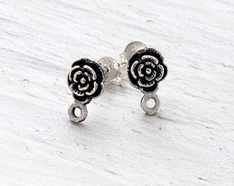 Orecchini Fiore Argento 925 Pistilli Gialli | Made In Italy - Foto 13