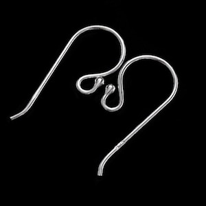 6 Paar 925 Sterling Silber Ohrdrähte 9 x 18 mm. ,#21 AWG Draht :th0922