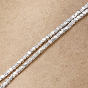 180 of Karen Hill Tribe Silver Facet Beads 1.5 mm. :kg0990