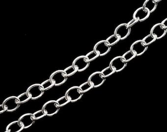 30 inches of 925 Sterling Silver Chain 3x3.7 mm. :th2127