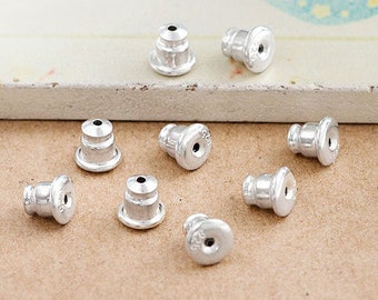 5 pairs of 925 Sterling Silver  Earring Backs Findings  5 mm. :th2750