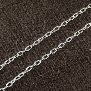 40 inches of 925 Sterling Silver Chain 1.5x2.5 mm. :th0947