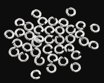40 de 925 Argolas de salto abertas de prata esterlina 4 x 1 mm. :th1006