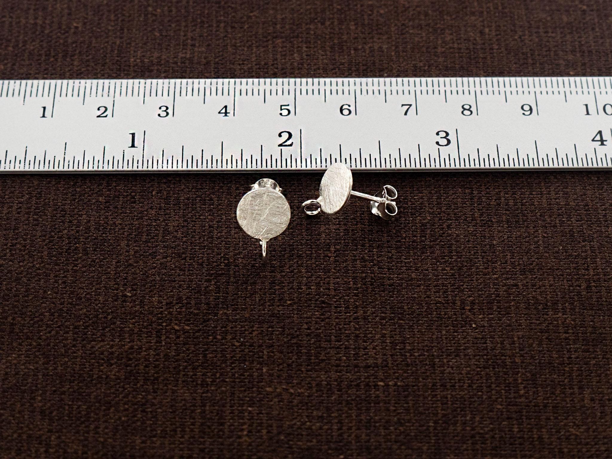 Orecchini A Perno In Argento Sterling 925 Con Zirconi E Finitura Oro