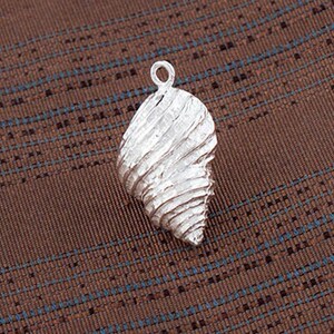 1 of 925 Sterling Silver Shell Pendant 11x17 mm. :tm0160 image 1